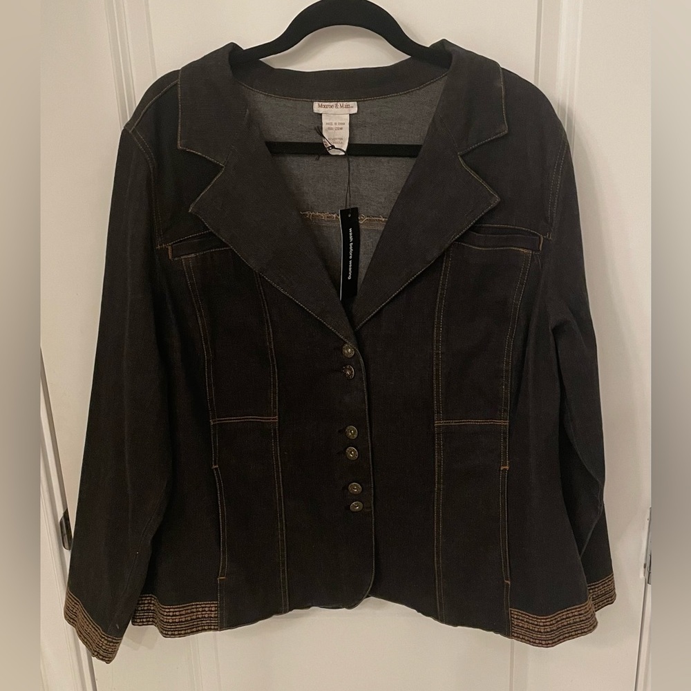 Monroe & Main Denim Blazer size 20W - NWT